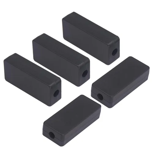 Miniatura 28 de Zulkit 12 cajas de proyecto de plástico ABS para proyectos eléctricos, caja de conexiones de energía, color negro, 1.97 x 1.10 x 0.59 pulgadas