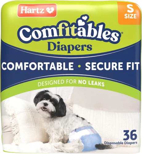 Miniatura 14 de Hartz Pañales desechables para perros, talla M, 32 unidades, ajuste cómodo y seguro, fácil de poner Value Pack