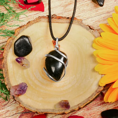 Miniatura 101 de PYOR Collar con colgante curativo de Reiki de cristal, gemas de buena suerte, prosperidad, riqueza, piedras preciosas naturales, collares de buena