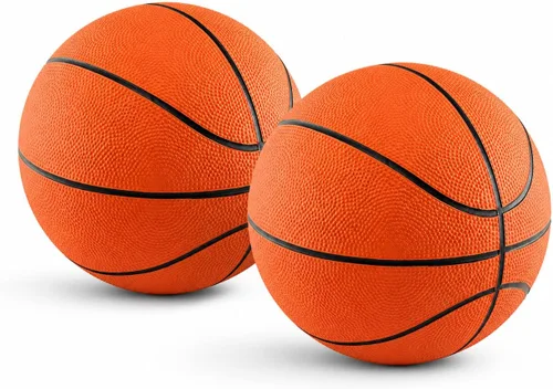 Miniatura 10 de The Dreidel Company 7" Mini Rubber Basketball for Kids – Size 3 Youth Indoor Outdoor Basketball with Easy Grip Pebbled Texture for Mini Hoops