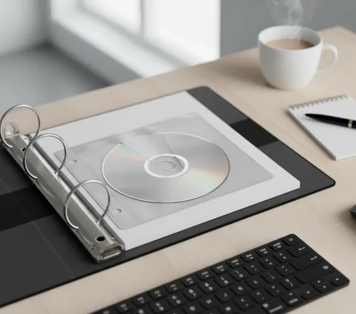 Miniatura 2 de Mediaxpo Funda de repuesto de plástico de doble cara para CD/DVD/Blu-ray para carpetas, organiza y muestra tu colección de música (paquete de 100)