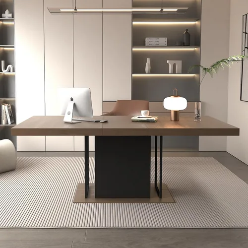 Miniatura 21 de SSLine Mesa de comedor rectangular extensible de 35 a 118 pulgadas, mesa de reuniones de conferencias súper larga para 6, 8, 12 personas, mesas