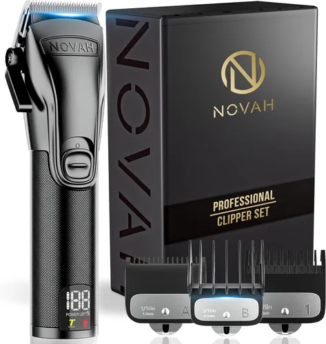 Novah Cortadoras de Cabello Profesionales para Hombres, Cortadoras de Peluquero Profesionales, Cortadora de Cabello Eléctrica Inalámbrica para