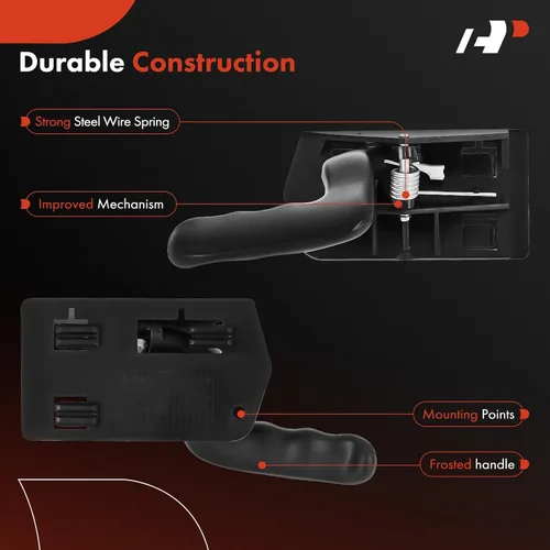 Miniatura 4 de A-Premium - Manija de puerta interior delantera o trasera izquierda del lado del conductor - Compatible con Chevy Silverado 1500 2500 3500 Tahoe