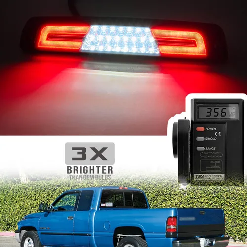 Miniatura 2 de Tercera luz de freno LED de repuesto para Dodge Ram 1994-2001 1500 2500 3500 Pickup LED rojo 3er centro de freno de montaje alto lámpara de freno