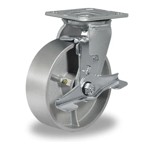 Miniatura 46 de Ruedas giratorias de 4 x 2 pulgadas, ruedas industriales resistentes, ruedas giratorias con rodamiento de rodillos - Ruedas de hierro fundido