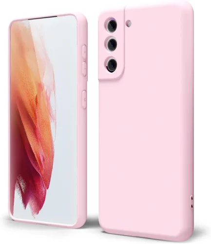 Miniatura 384 de oakxco Funda para teléfono Samsung Galaxy S21 Ultra con agarre de silicona líquida, bonita funda delgada y delgada de goma suave de TPU lisa