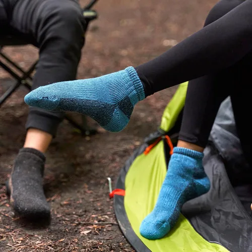 Miniatura 6 de GoWith Alpaca Wool Low-Cut Hiking Socks for Men & Women, Cushioned Terry Warm Socks, Thermal Thick Merino Blend Camping Socks