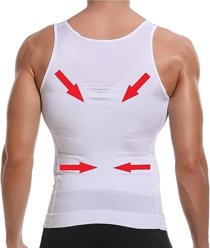 Miniatura 6 de SHAPERLUV - Camiseta sin mangas para hombre, camiseta moldeadora de cuerpo Shaperluv, para hombre, moldeador de cuerpo abdominal, camiseta sin