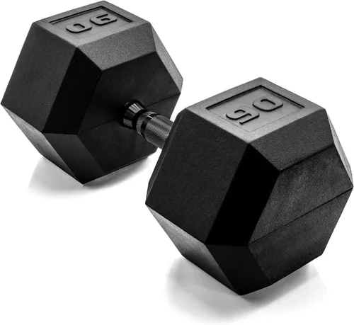 Miniatura 20 de CAP Barbell Peso de la mancuerna hexagonal recubierta, individual, 10-120 libras, múltiples opciones