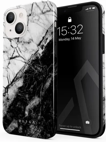 Miniatura 88 de BURGA - Funda compatible con iPhone 12, apta para carga inalámbrica, carcasa rígida híbrida de 2 capas + funda de silicona, resistente, ajuste
