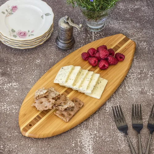 Miniatura 5 de Tabla Totally Bamboo de bambú para cortar y servir, en forma de caballo de mar
