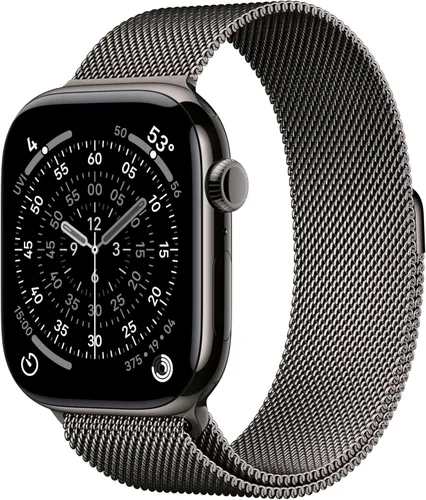 Miniatura 11 de Apple Reloj inteligente de la serie 11 [GPS de 1.654 in] con caja de aluminio plateado con correa deportiva de niebla morada - S/M. Puntuación