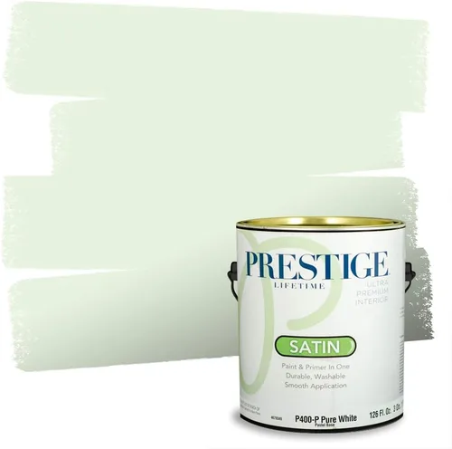 Miniatura 69 de PRESTIGE Pintura exterior e imprimación en uno, aloe, plano, 1 galón