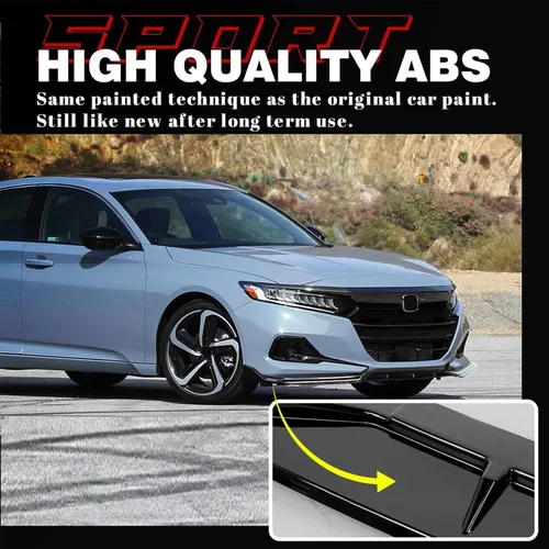 Miniatura 5 de Archaic Borde de parachoques delantero compatible con Honda Accord 10.5th Sedan SE/EX-L/LX/Sport/Touring 2021 2022, kit de carrocería divisor debajo