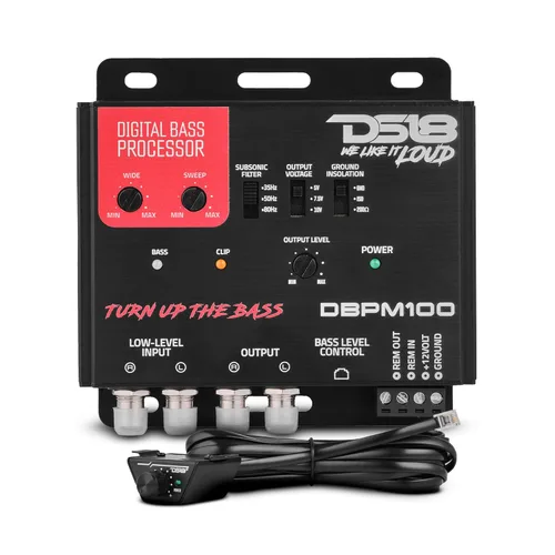 Miniatura 10 de DS18 EQX7PRO Ecualizador de 7 bandas de alto voltaje con entrada de alto nivel, encendido automático e indicador LED de alto voltaje