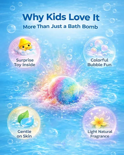 Miniatura 6 de Bombas de baño para niños con sorpresa en el interior, bombas de baño para niños con juguetes en el interior, paquete de 12 bombas de baño, rellenos