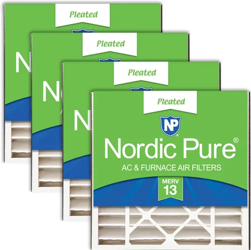 Miniatura 16 de Nordic Pure 20 x 20 x 5 (19_11/16 x 20_11/16 x 4_15/16) Air Bear 259112-103 MERV 12 filtros de aire, paquete de 4