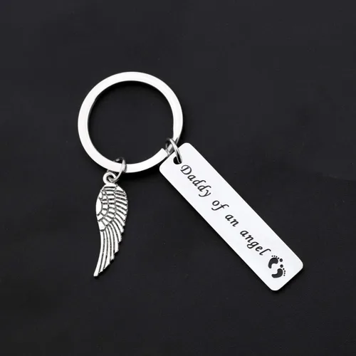 Miniatura 2 de WUSUANED - Llavero para bebé, diseño de mamá y papá de un ángel