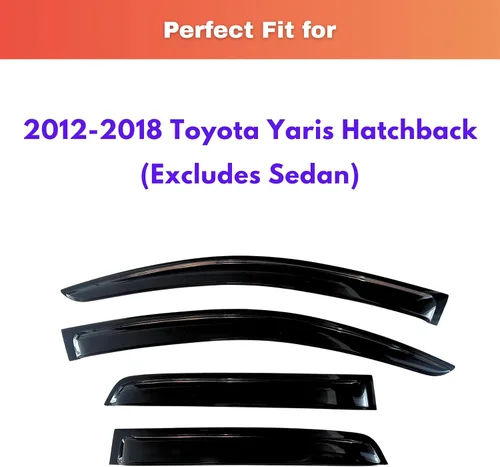 Miniatura 571 de KPY Visor de ventana compatible con Kia Soul 2009-2013, Protector contra lluvia de 4 unidades, deflectores de ventilación de ventana lateral