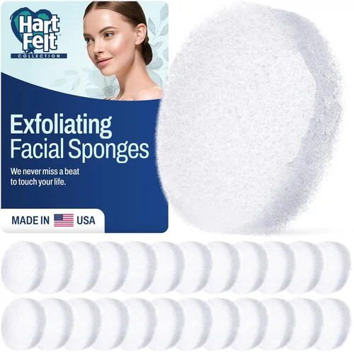 Miniatura 14 de HartFelt Limpiador facial redondo para mujer, esponjas faciales reutilizables para limpieza diaria, almohadillas exfoliantes faciales para eliminar