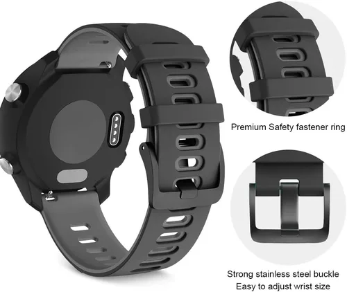 Miniatura 4 de NotoCity Correa de repuesto para reloj Vivoactive 5/Vivoactive 3, Galaxy Watch 4/Watch 5/Active de 0.787 pulgadas (0.079 in) para reloj inteligente