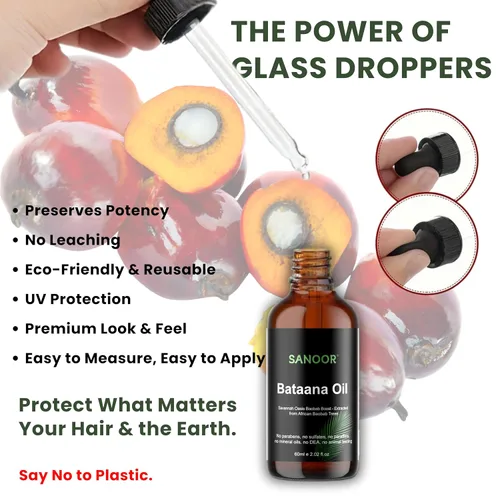 Miniatura 7 de SANOOR Aceite de batana africana, 100% puro y prensado en frío, fórmula orgánica de oasis de sabana para el cuidado del cabello, cuidado de la piel