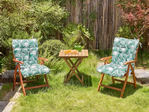 Miniatura 2 de ARTPLAN Cojín para silla de exteriores, cojín de respaldo alto para patio con lazo para silla mecedora Adirondack, 44 x 21 x 4 pulgadas, 1 unidad