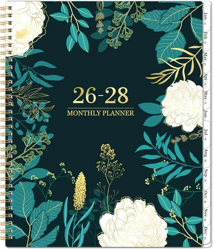 Miniatura 12 de Agenda mensual 2026-2027 – julio 2026 – diciembre 2027, agenda mensual 18 / calendario 2026-2027, 9 x 11 pulgadas, 18 meses, pestañas coloridas