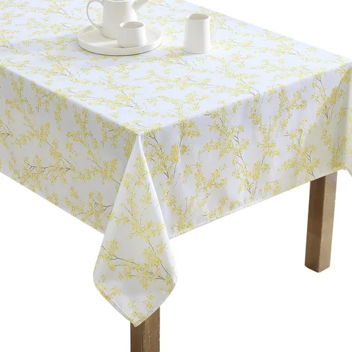 Miniatura 34 de Laura Ashley Mantel decorativo, resistente a las arrugas y a las manchas, repelente al agua a prueba de derrames, tela de poliéster lavable de fácil