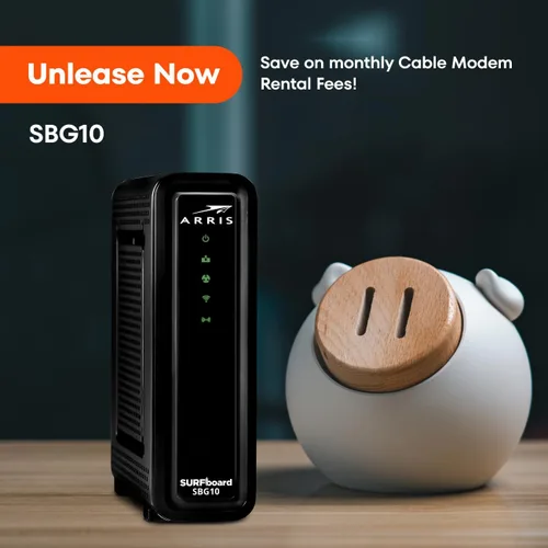 Miniatura 10 de Arris (SBG10) - Combo de módem y enrutador por cable - DOCSIS 3.0 16 x 4 Gigabit y WiFi AC1600