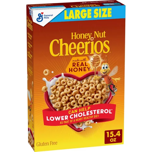 Miniatura 15 de Cereales para desayuno con avena Cheerios Honey Nut, sin gluten, 18.8 onzas