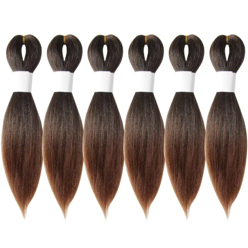 Miniatura 68 de Cabello trenzado preestirado de 10 pulgadas, 4 paquetes, extensiones de cabello corto para trenzas, cabello sintético preestirado #1 (negro azabache)
