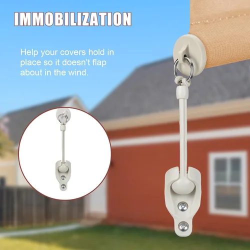 Miniatura 2 de Piezas de repuesto para cortina de sombrilla, kit de salto elástico, adecuado para persianas enrollables externas de Coolaroo, y compatible