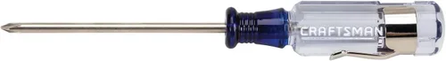 CRAFTSMAN Destornillador Phillips #0 x 2.5 pulgadas, mango de acetato (CMHT65000)