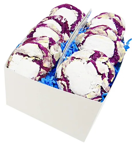 Miniatura 3 de The Cravory: Ube Cookies - 12 galletas, 2.0 onzas cada una, envueltas individualmente, horneadas frescas, postres gourmet, aperitivos o productos