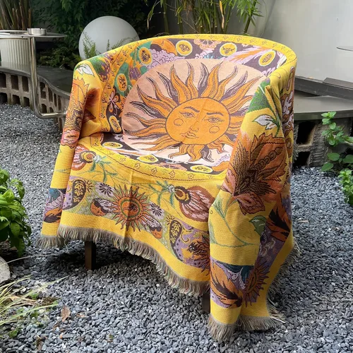 Miniatura 9 de Hopstar - Manta suelta azteca Navajo mantas indias y cobijas Boho decoración occidental cobija de sofá para cama, sofá, sala de estar, playa
