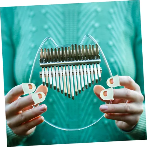 Miniatura 3 de Kalimba - Fundas para pulgares, protección para los dedos, cómodas almohadillas de silicona para sesiones de práctica prolongadas, cubiertas