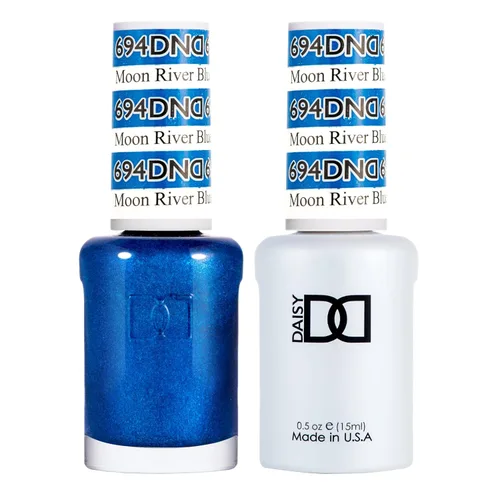 Miniatura 29 de Juego de esmalte de uñas de gel DND, Colección Azul, esmalte de gel UV/LED y laca de uñas de secado al aire, dúo de esmalte sin astillas a juego