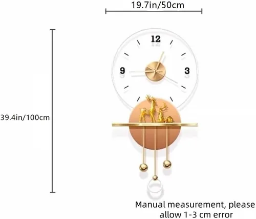 Miniatura 2 de Reloj de pared tallado en pared, decoración de pared LED, reloj de pared grande para decoración de sala de estar, adecuado para dormitorio, sala