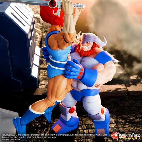 Miniatura 2 de Super7 ¡ULTIMATES! Thundercats Cruncher - Figura de acción de Thundercats de 7 pulgadas con accesorios, coleccionables clásicos de dibujos animados