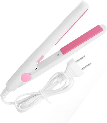 Mini alisador de pelo, mini plancha plana 2 en 1, 100-240 V, 20 W, turmalina cerámica + plástico, mini plancha plana pequeña plancha plana para