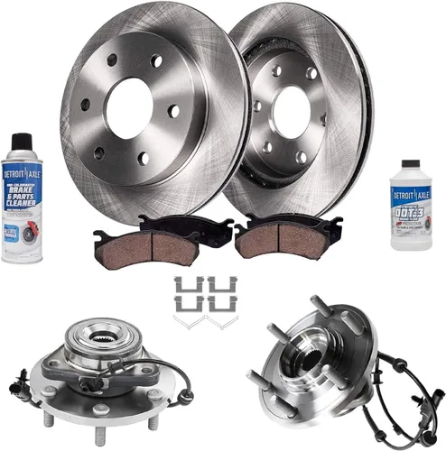 Miniatura 89 de Detroit Axle - Rotores de freno para Chrysler 200 2015 2016 2017, Rotores de freno de disco de reemplazo: 12.01" pulgadas delantero y 10.95