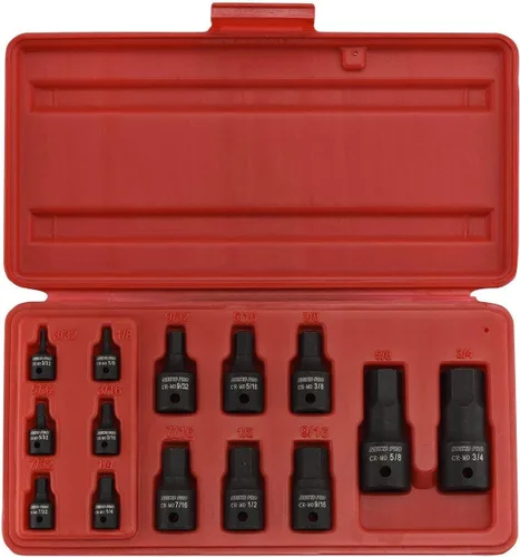 Miniatura 10 de NEIKO 01130B - Juego de llaves Allen de 3/8" de controlador, 7 piezas, 3 pulgadas, juego de llaves hexagonales de impacto de 3/8”, controlador