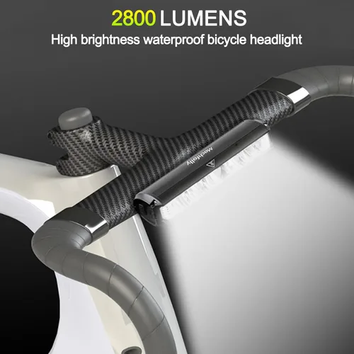 Miniatura 3 de 17* LED 4800 Lumen Bike Lights, USB-C Rechargeable Bicycle Light, Super Bright Bike Lights for Night Riding, IP65 Waterproof Bicycle Headlight for