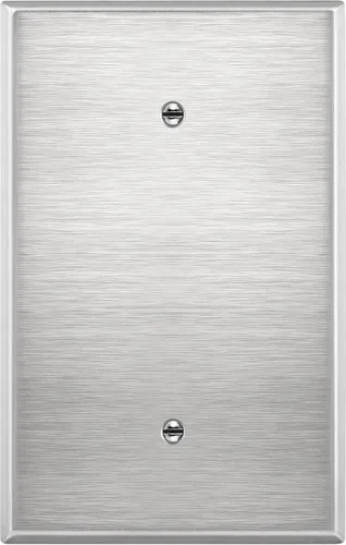 ENERLITES Blank Device - Placa de pared de metal gigante, resistente a la corrosión, tamaño grande de 1 banda, 5.51 x 3.5 pulgadas, certificación