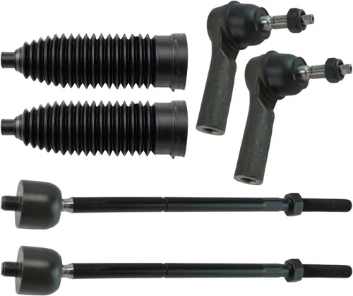 Miniatura 75 de TRQ Kit de dirección interior y exterior para lado del conductor y del pasajero delantero, con cremallera de dirección y fuelle de piñón compatible