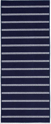 Miniatura 10 de Garland Rug Avery - Alfombra a rayas de 9 pies x 12 pies, antideslizante, suave, resistente a las manchas, ideal para salas de estar y pasillos