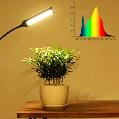 Miniatura 7 de Luces de cultivo para plantas de interior, luz LED de espectro completo Aukphie con soporte, temporizador de encendido/apagado automático