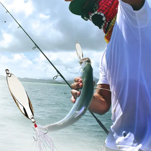 Miniatura 2 de Fishing Lures Fishing Spoons Plateado (sliver)